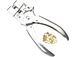 Conjunto de Ilhós, Alicate para Ilhós Metálicos 5mm com Furador