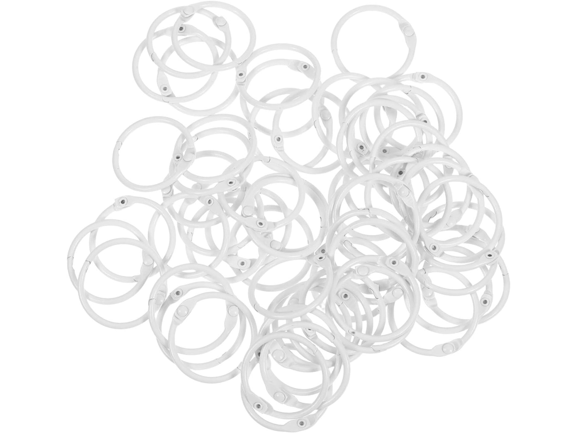 Conjunto de 80 clipes redondos de metal Iplusmile para pastas, cadernos, arquivos e cartões de anotações. Organizador.