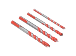 Conjunto De 4 Brocas Multifuncionais, Broca Helicoidal Triangular Para