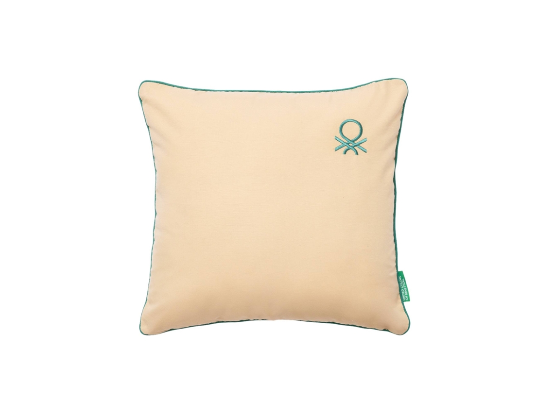 BENETTON Almofada 45X45Cm 100% Algodão Bege Rainbow