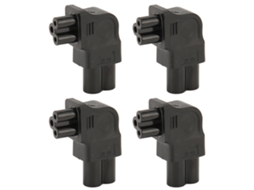 Adaptador De Plugue De Energia (iec320 C6 Para C5, Curvatura Lateral Para A Esquerda) Todo Em Chinês