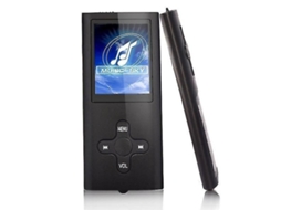 Dispositivo digital portátil compacto com visualizador de fotos e gravador de voz MP3 MP4 Preto YJD Slowmoose