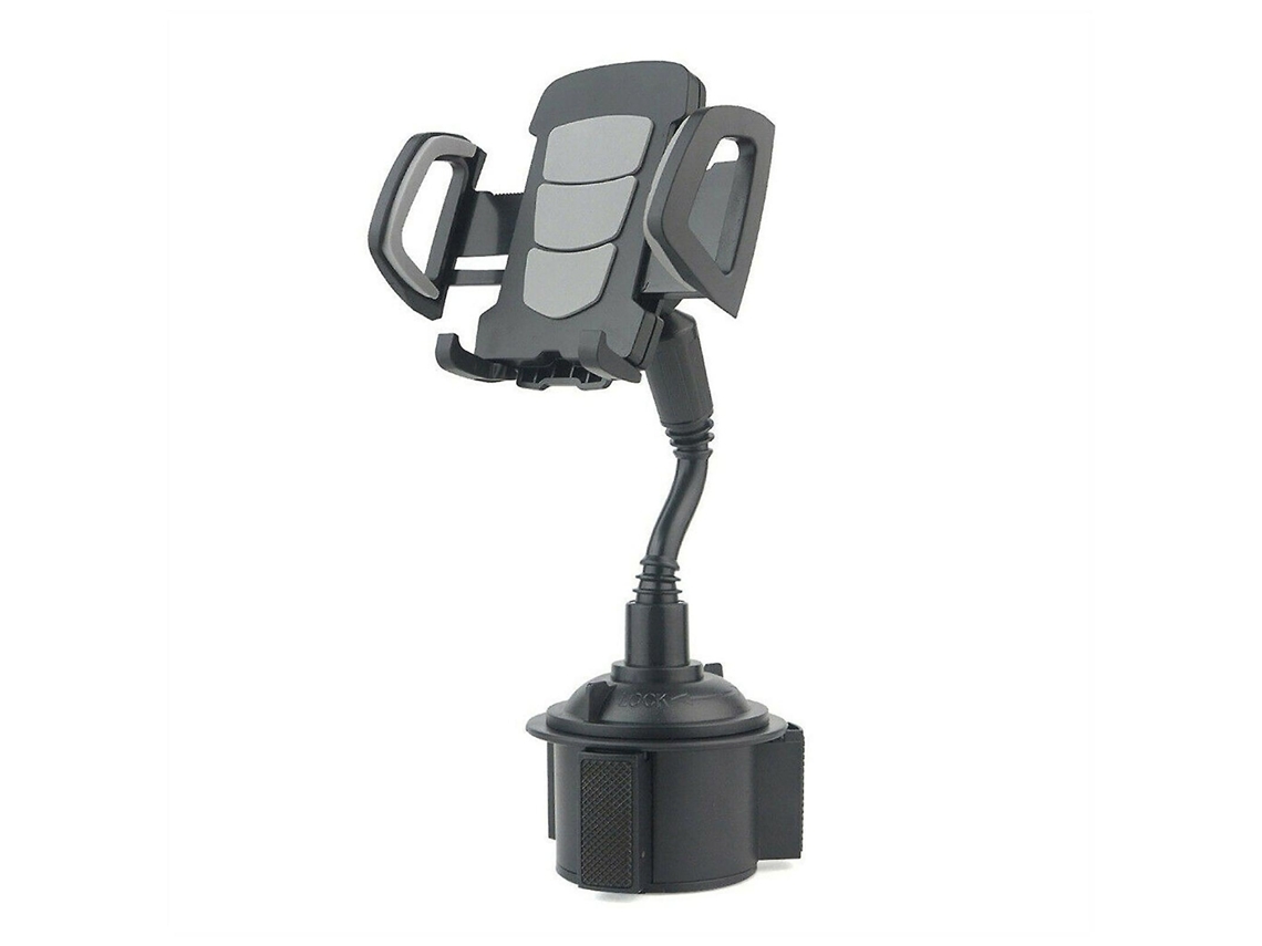 Lurelia Suporte Para Telemóvel Em Porta-copos De Carro Iphone 11pro 6,5cm 8,5cm 42cm 93cm Flexível Pescoço De Ganso Rotação 360° Preto