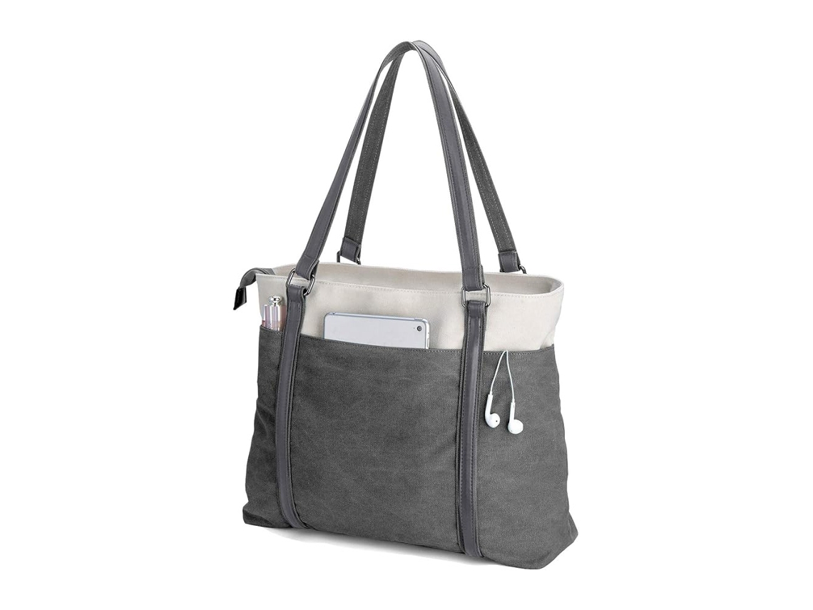 Bolsa Para Laptop Feminina, Bolsa De Lona Leve Com Emenda Para Laptops De 15,11 Polegadas Brilvibera