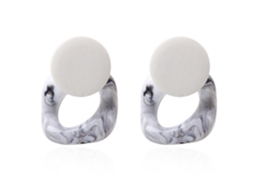 Brincos De Mulher Anti-alergia Design Geométrico Casco De Tartaruga