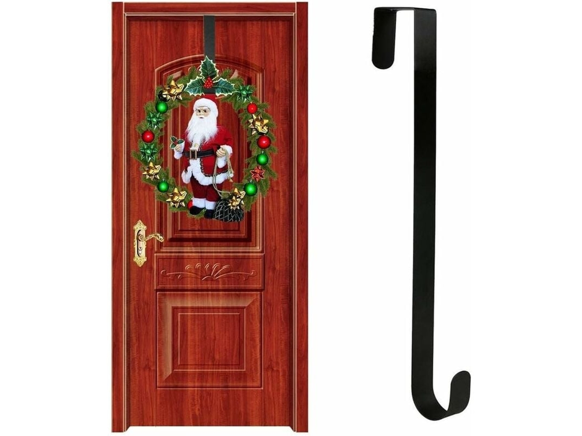 Suporte de Metal Premium para Guirlanda Natal, 38 Cm , Preto BRILVIBERA (15 Polegadas)