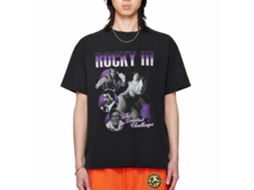 Rockinstone Rocky Movie The Greatest Challenge Black Adult T-shirt Size:l