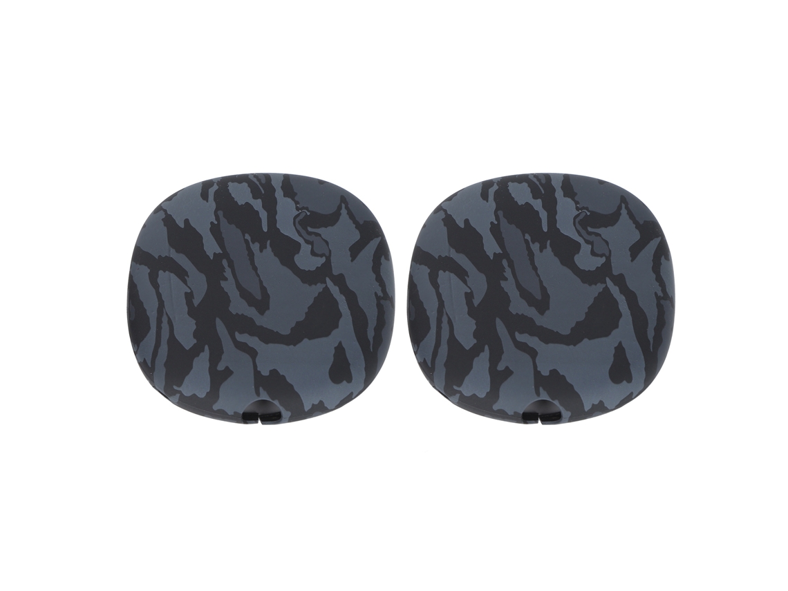 Capa Protetora De Silicone Para Fone De Ouvido Bluetooth Ios Resistente A Impactos Camuflagem Marrom Em Preto
