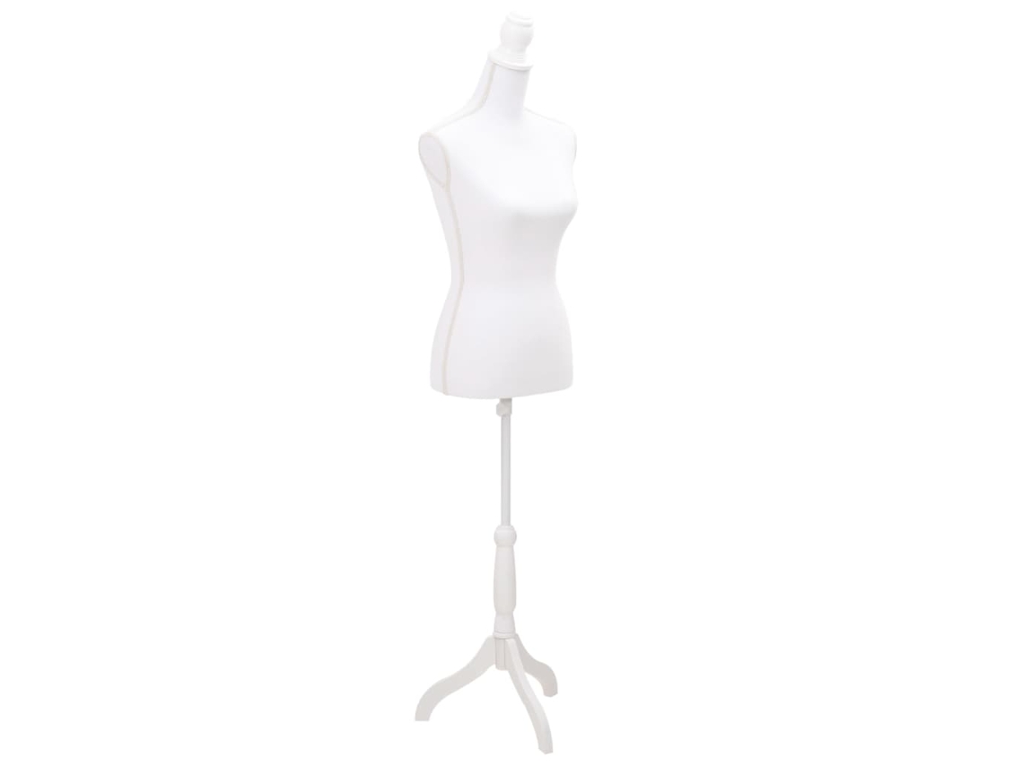 Manequim VIDAXL Branco Tecido