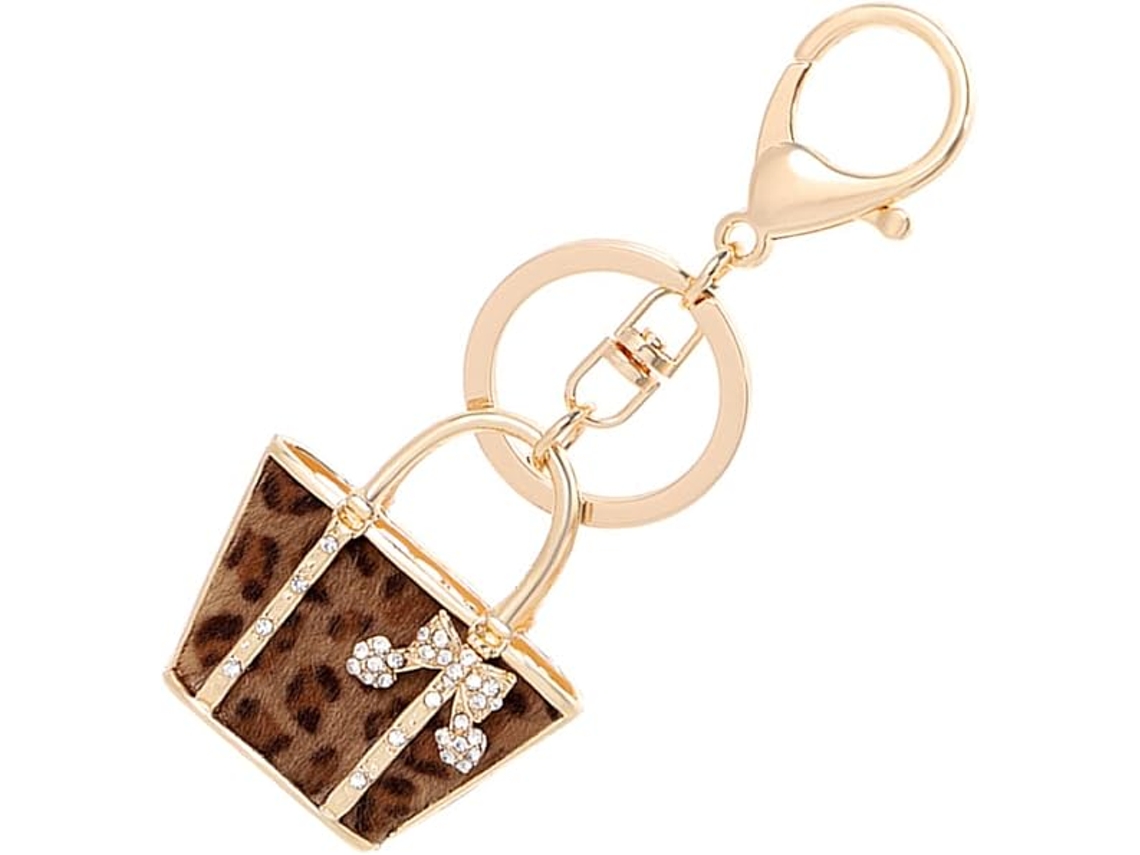 Chaveiro De Corrente Em Formato De Bolsa Com Strass Pingente Feminino Liga Única Aquaforge