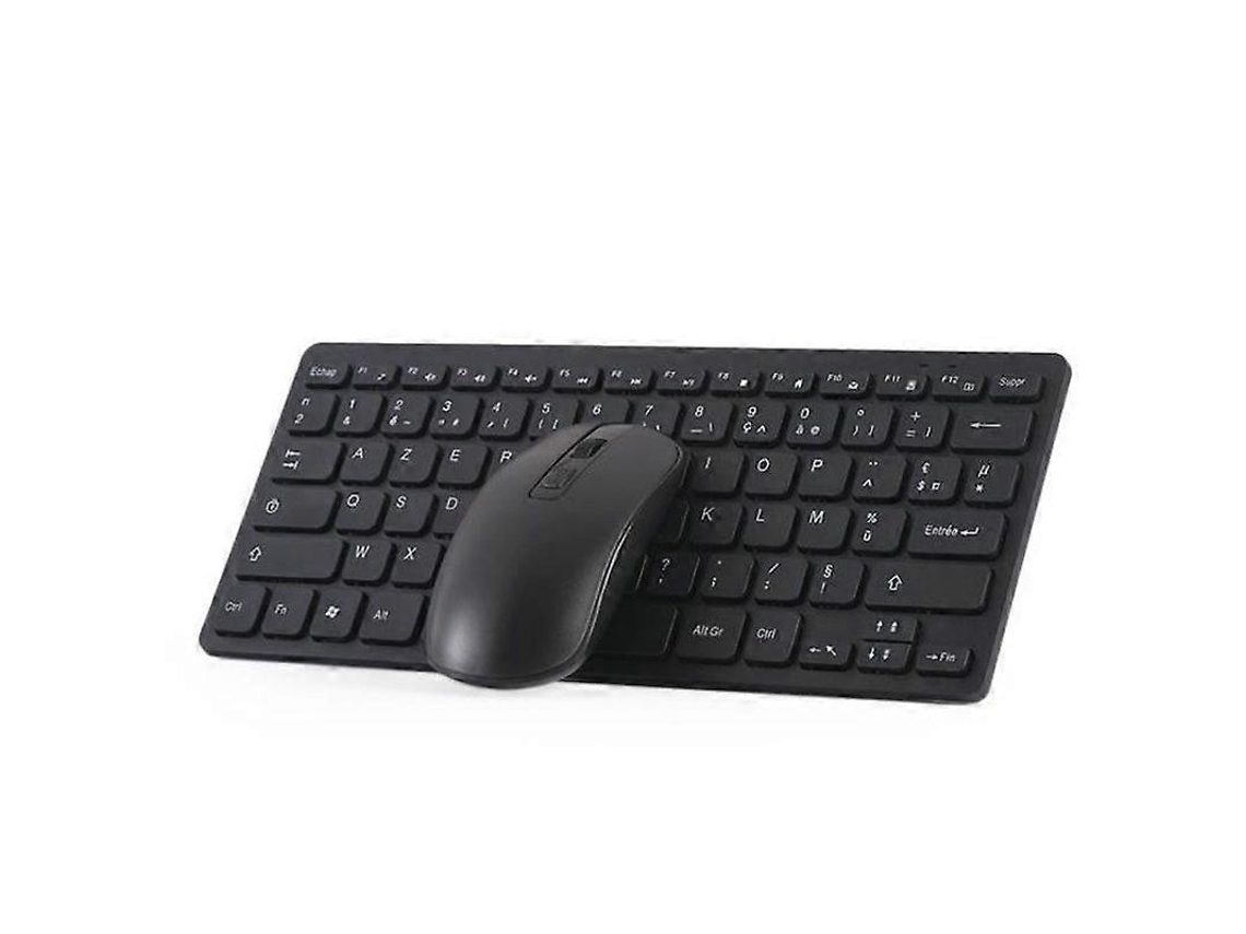 Combinação De Teclado E Mouse Francês Sem Fio Para Windows. Teclado Francês Azerty Preto. Ly Ebike