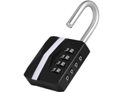 Cadeado Com Código De 4 Dígitos, À Prova De Água, Preto, Para Ginásio, Exterior, Portas E Portões, Caixa De Ferramentas