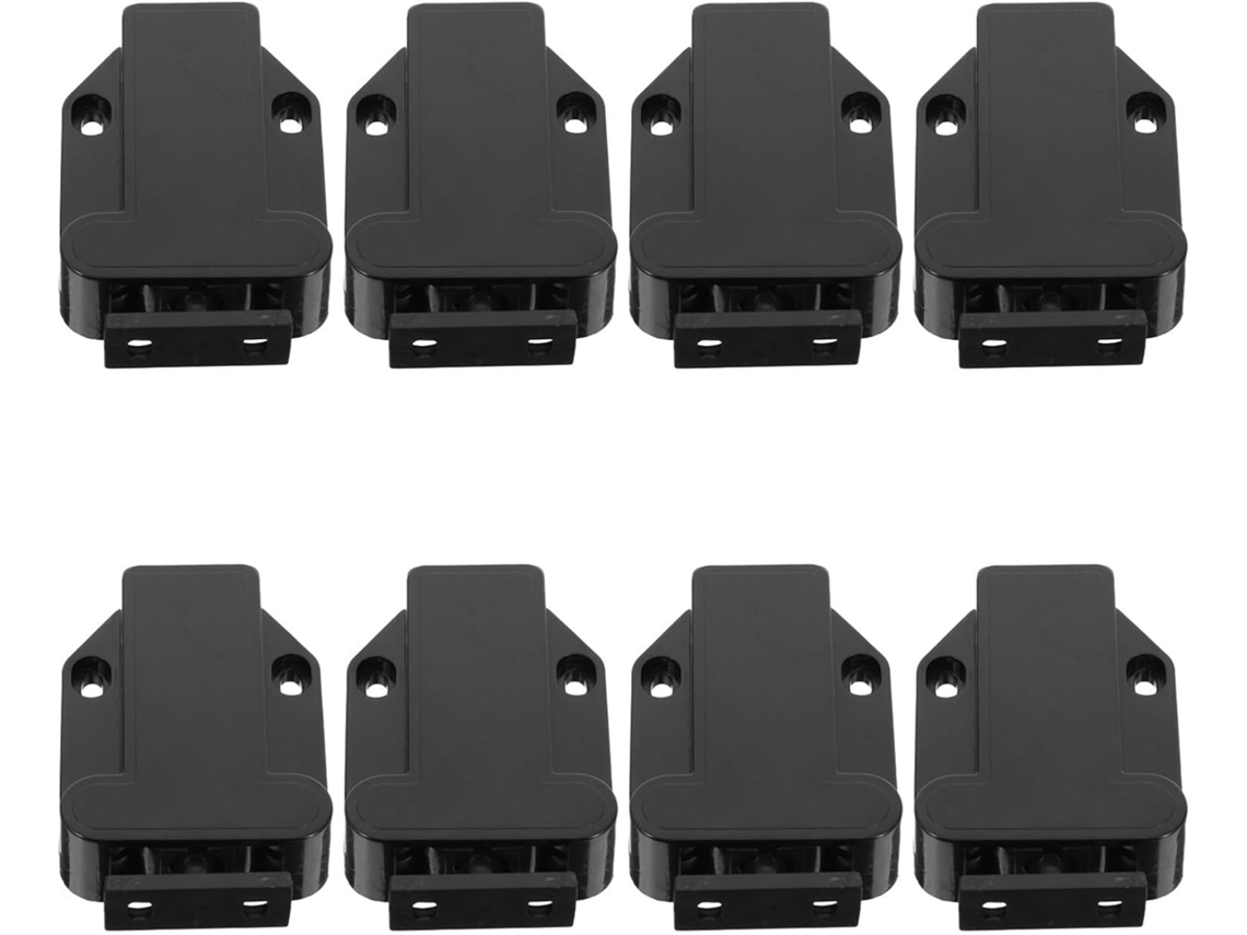 Conjunto De 8 Travas De Mola Pretas - Para Uso Prático E Funcional