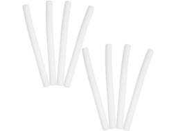 Conjunto De 8 Esponjas Cilíndricas Brancas, Absorventes E Reutilizáveis Para Decoração.