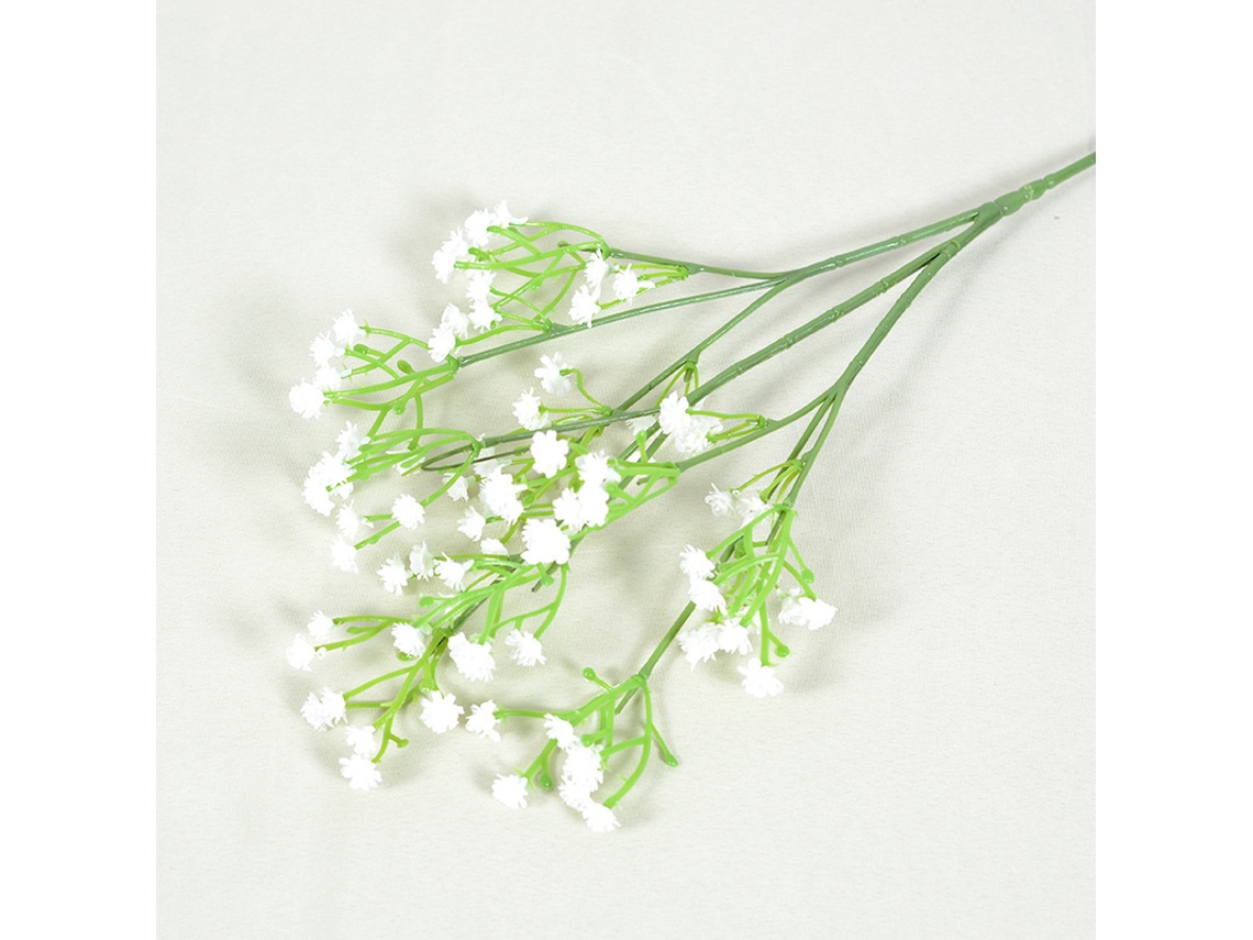 Pacote com 6 Flores Artificiais Realistas de Gipsófila . AQUAFORGE (brancas)