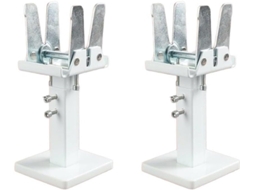 Conjunto De 2 Suportes Aço Para Radiador - Altura Ajustável Radiadores Painel Com Design Extensível Maior