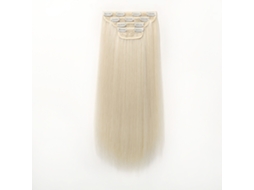 4pcs Extensões De Cabelo Clip-in Liso De 22 Polegadas Para Visual Camadas Feminino