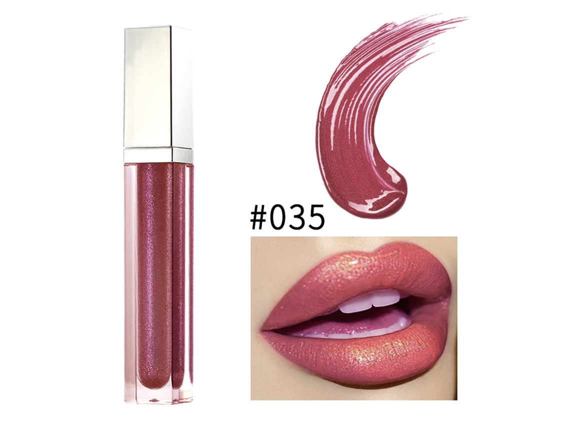 36 Colores Batom Líquido Mate Brillo Metalizado No Pegajoso Lápiz Labial Herramienta Cosmética