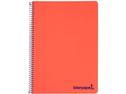 Caderno LIDERPAPEL Wonder Séries 90g/m² Vermelho (A7)