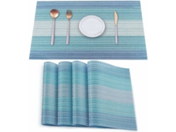 Conjunto de 4 porta copos de vinil resistentes a manchas, dobráveis, laváveis AQUAFORGE