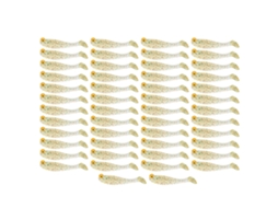 Iscas de Pesca Artificiais Silicone 50 Peças