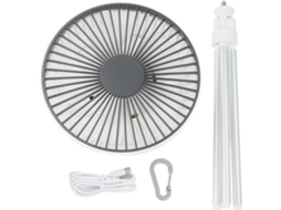 Ventilador De Camping Recarregável, Tripé Portátil 4000mah, Teto Com