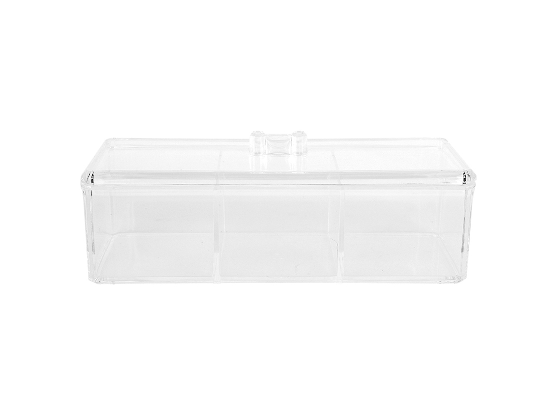 Caixa Transparente De Armazenamento Para Organizar Cosméticos