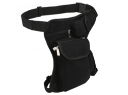 Bolsa de Cintura Multifuncional, com Suporte para Celular, para Atividades ao Ar Livre, Esporte, Viagem, Ciclismo, Moto, Preta