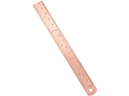 Régua de cobre Homsfou, régua para desenvolvimento profissional, instrumento de medição para mesa e escola, ferramenta
