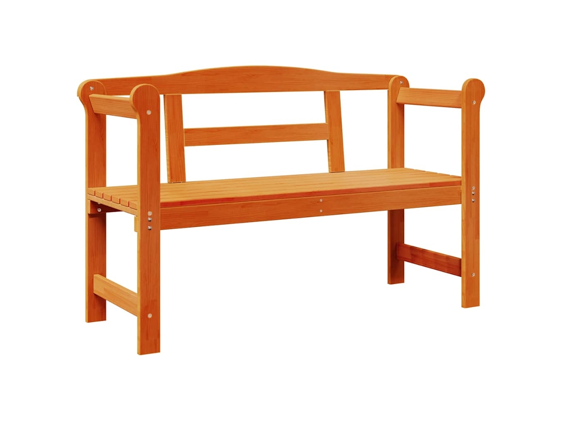 Maison Exclusive - Banco De Exterior Com Armazenamento Castanho 119 X 44 X 76 Cm