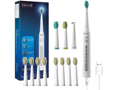 Escovas de Dentes FAIRYWILL 507 Branco + FW-05