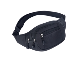 1 Unidades Bolsa de Cintura, Bolsos, Cor Preta AQUAFORGE