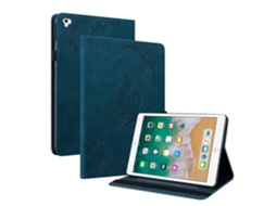 Capa de couro com estampa de borboleta e flor Webake para iPad 9,7 polegadas (2017/2018)