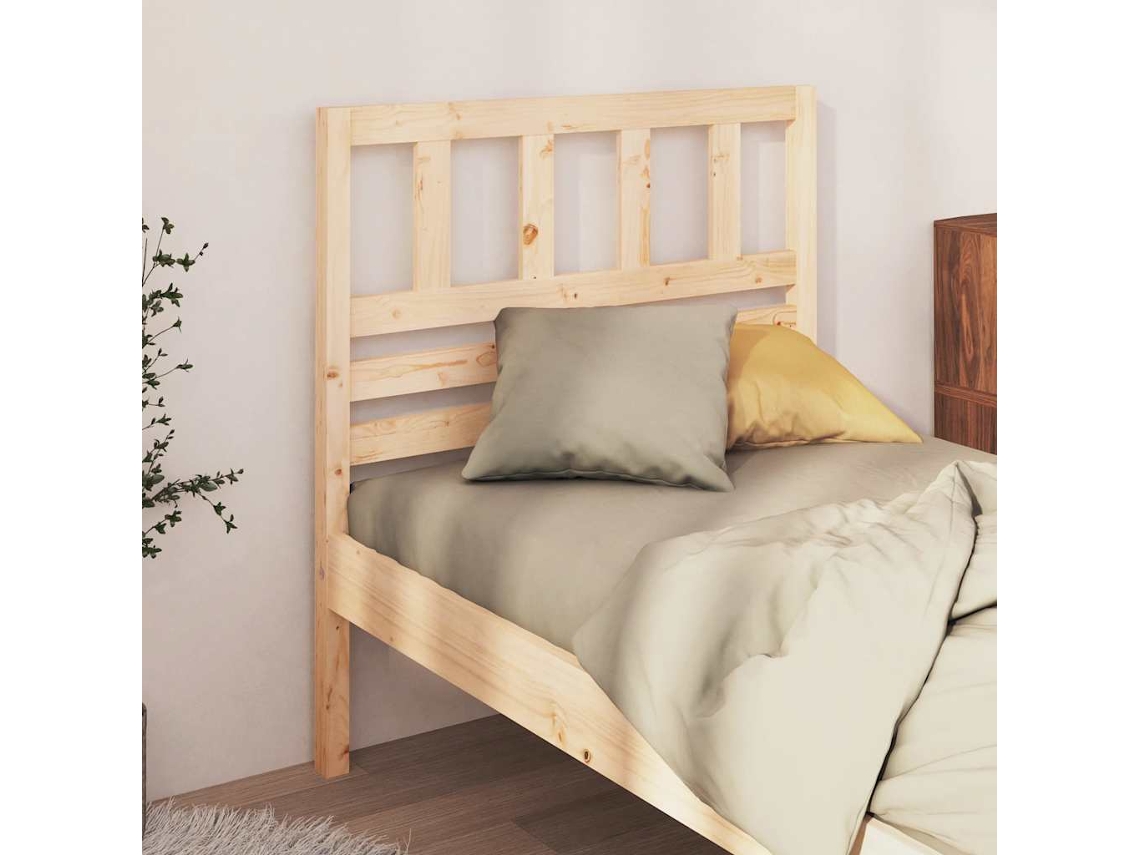 Vidaxl Cabeceira De Cama 81x4x100 Cm Pinho Maciço