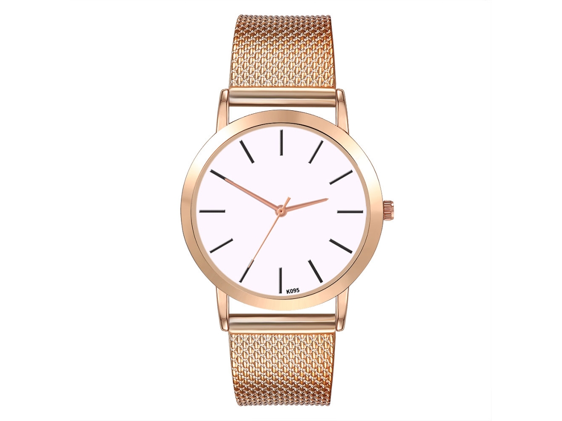 Reloj De Cuarzo Analógico Para Hombre Y Mujer Moda Ocio Rojo Rosa Zhoulianfa