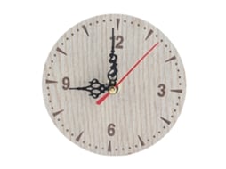Relógio Analógico de Parede/mesa de Madeira (12cm) | S/MARCA