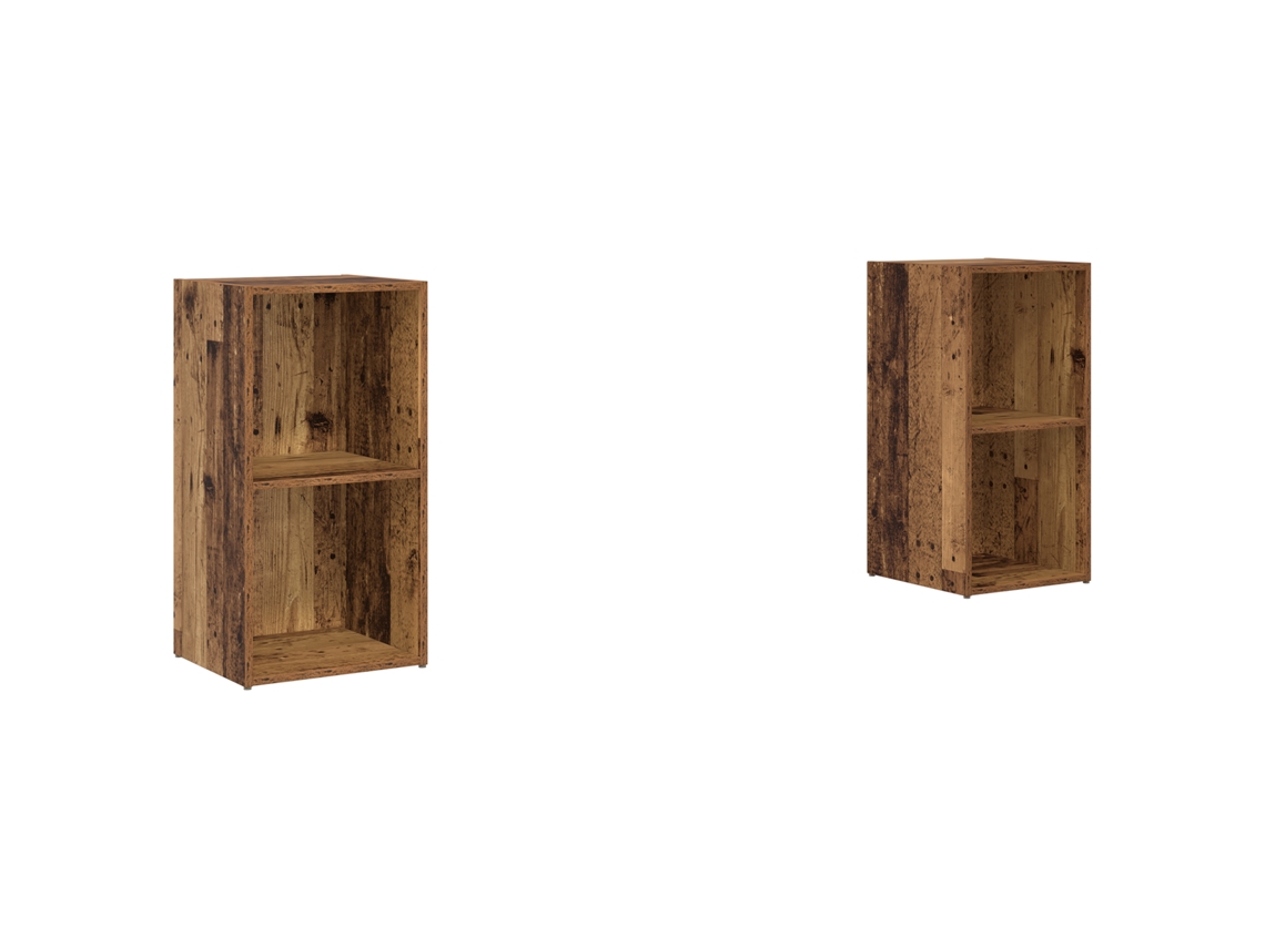 Conjunto 2 Conjunto De Armários De Parede Vidaxl Castanho Derivados De Madeira (72 X 35 X 36,5 Cm)