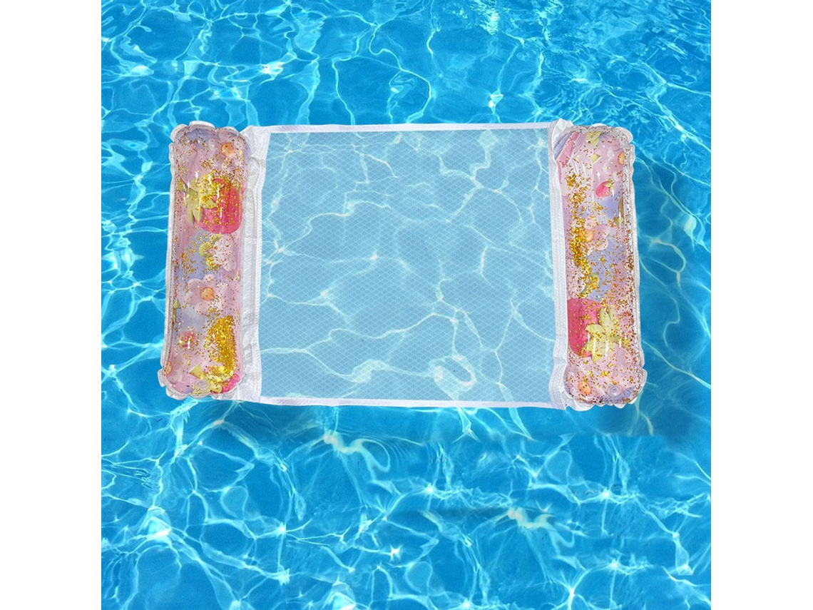 Rede Aquática, Brinquedo De Banho, Rede Inflável Flutuante, Cama Flutuante Para Piscina, Boia Multifuncional 4 Em 1, Ultraleve, Portátil E Dobrável.