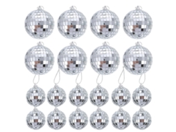 Pingentes Refletivos Para Pendurar, Decorações Para Árvores De Natal, Decorações Escolares, 4 X 4 X 4 Cm, 24 Peças Olysi Shop