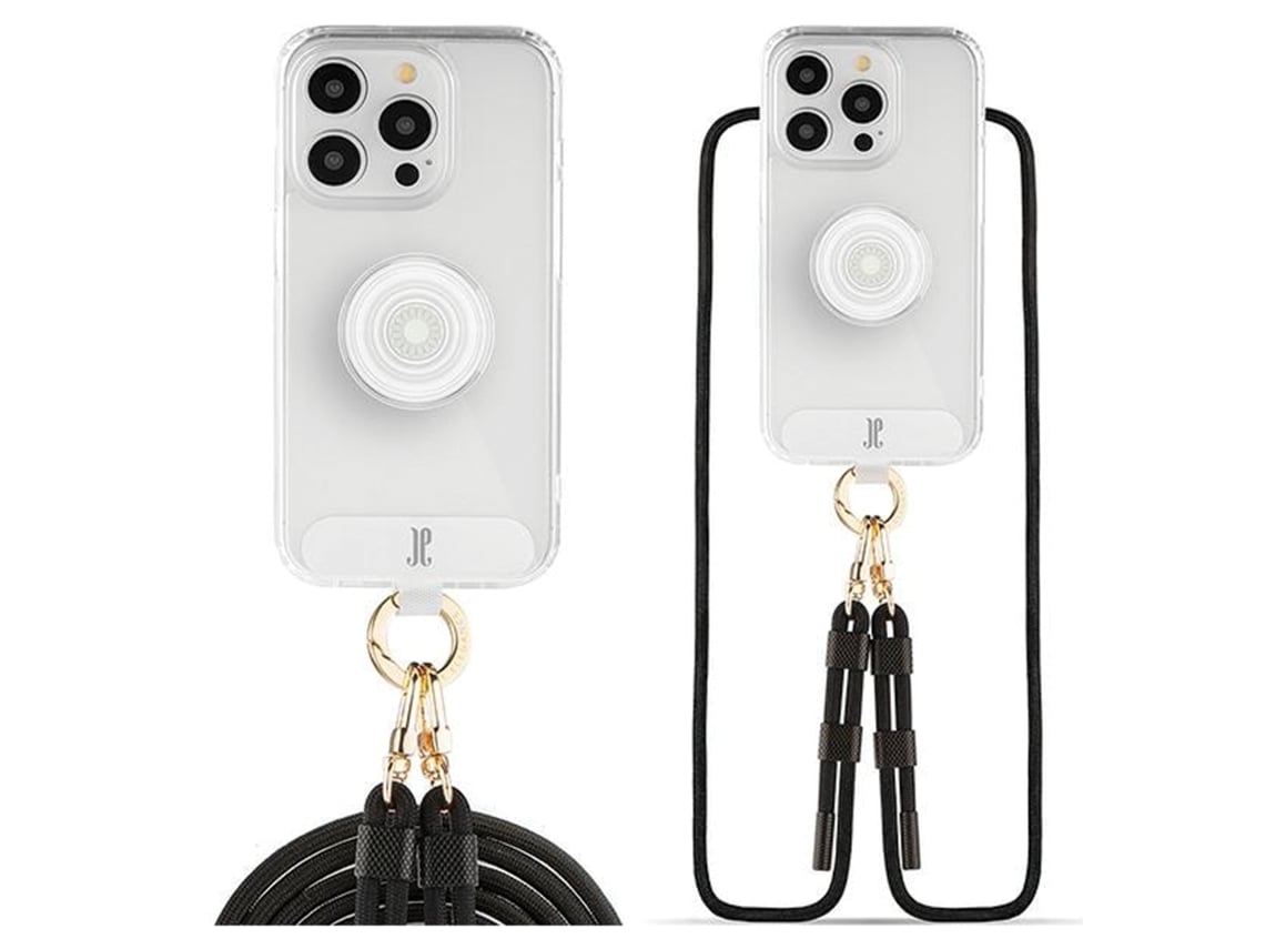 Just Elegance 3 Em 1 Capa Para Iphone 15 Pro Com Suporte Transparente