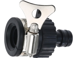 Conjunto De 2 Adaptadores Universais Pretos Para Torneira Jardim,