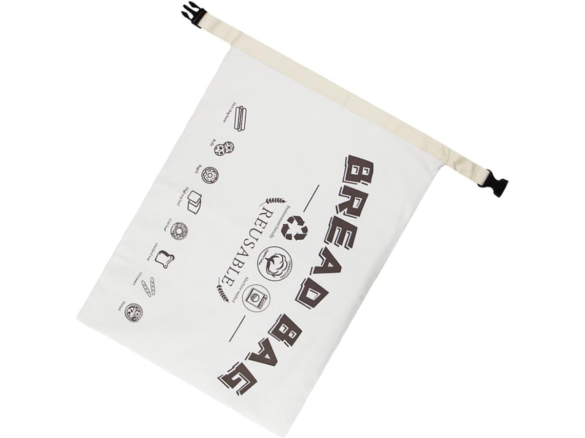 Saco Reutilizável Para Conservar Pão Caseiro, Em Algodão, Cor Branco, Para Fermentação Natural, Baguetes E Produtos De Padaria