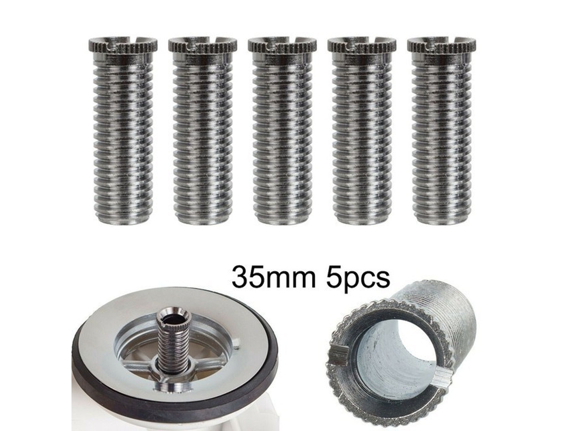 Conjunto De 5 Unidades De Filtro De Pia Com Rosca Oca, M12x35mm Para Cozinha