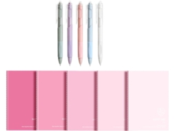 Conjunto de 5 Cadernos de Capa Mole com Canetas e 30 Folhas de Papel com Linhas Largas para Estudantes. SFUSHOS