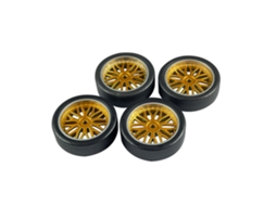 Conjunto de 4 Rodas de Drift Melhoradas La0034 para Ldr/c Ld a86 1/18 Veículos Rc On road Peças de Substituição MDUG