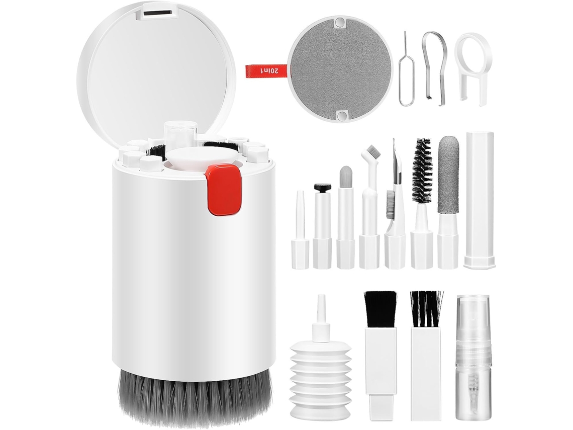 Kit De Limpeza Multifuncional Em Abs Para Telemóvel E Câmera