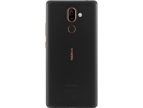 Smartphone NOKIA 7 Plus (6'' - 4 GB - 64 GB - Preto) — 4 GB RAM | Dual SIM Híbrido | 2 Câmaras traseiras