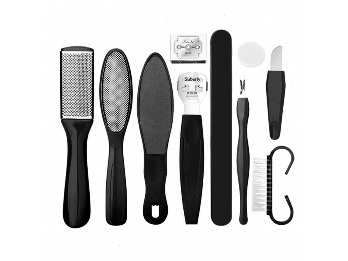 Conjunto De Ferramentas Profissionais Para Pedicure 10 Em 1 Para Cuidados Com Os Pés.