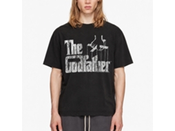 Rockinstone Godfather Distress Copy Black Adult T-shirt Size:s
