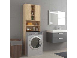 Idaxl Armário Máquina Lavar Roupa 64x25,5x190 Cm Carvalho Sonoma